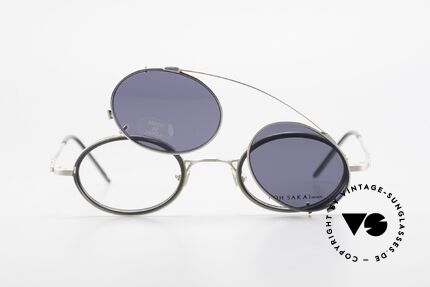 Koh Sakai KS9831 90er Brille Oval Made in Japan, ungetragen (wie alle unsere alten LA + Sabae Brillen), Passend für Herren