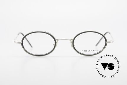 Koh Sakai KS9831 90er Brille Oval Made in Japan, Größe: medium, Passend für Herren