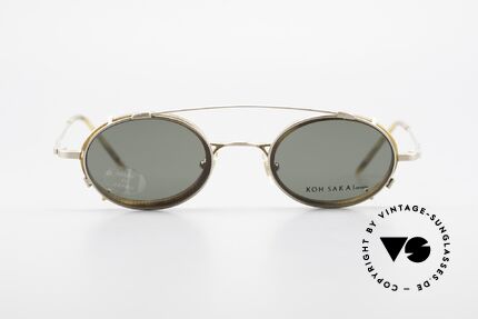 Koh Sakai KS9831 90er Brille Made in Japan Oval, Koh Sakai, BADA und OKIO Brillen waren ein Vertrieb, Passend für Herren Koh Sakai KS9831 90er Brille Made in Japan Oval, Koh Sakai, BADA und OKIO Brillen waren ein Vertrieb, Passend für Herren