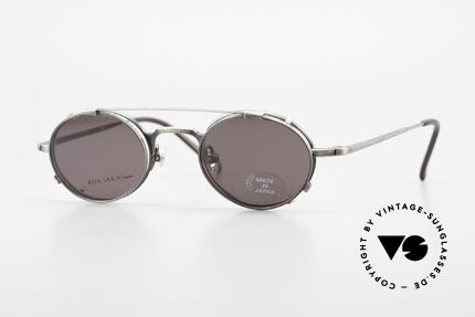 Koh Sakai KS9301 90er Oliver Peoples Eyevan Stil, alte vintage Koh Sakai Brille mit Sonnen-Clip von 1997, Passend für Herren