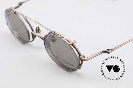 Koh Sakai KS9541 Ovale Brille mit Sonnenclip, aus dem gleichen Werk wie Oliver Peoples und Eyevan, Passend für Herren und Damen