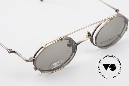 Koh Sakai KS9541 Ovale Brille mit Sonnenclip, entsprechend sind Qualität & Anmutung identisch top, Passend für Herren und Damen