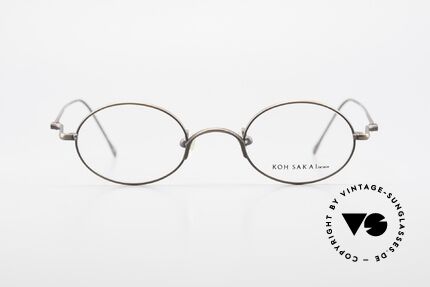 Koh Sakai KS9541 Ovale Brille mit Sonnenclip, Größe: small, Passend für Herren und Damen