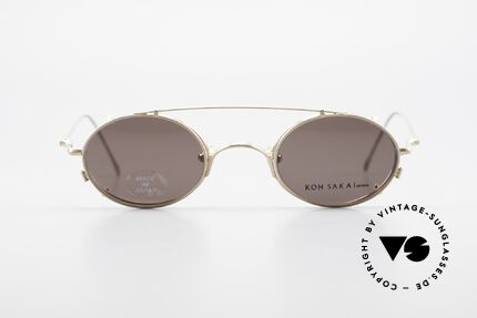 Koh Sakai KS9541 Ovale Brille Made in Japan 90er, Koh Sakai, BADA und OKIO Brillen waren ein Vertrieb, Passend für Herren und Damen