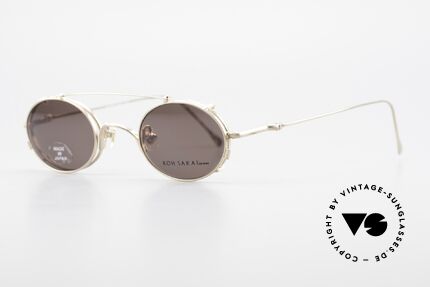 Koh Sakai KS9541 Ovale Brille Made in Japan 90er, in Los Angeles designed & in Sabae (Japan) produziert, Passend für Herren und Damen