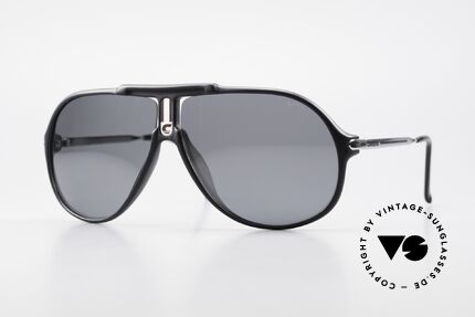 Carrera 5590 Polarisierende Sonnenbrille, sportlich elegante 80er Jahre CARRERA Aviator-Brille, Passend für Herren