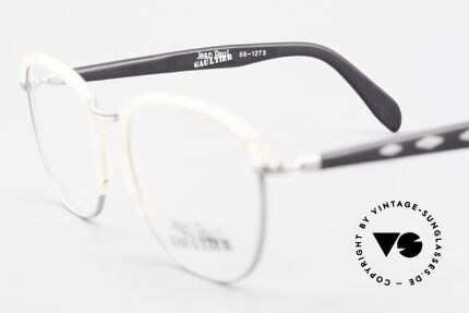Jean Paul Gaultier 55-1273 Alte 90er Vintage Brille JPG, Fassung (Medium Größe) kann beliebig verglast werden, Passend für Herren und Damen