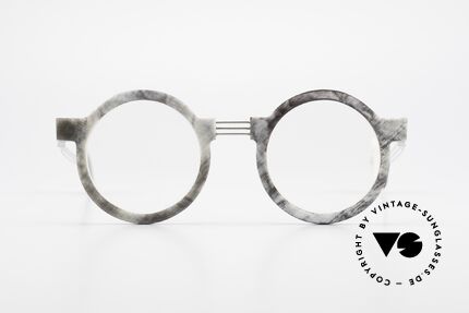 P. Klenk String 027 Echthornbrille Panto Vintage, absolute Rarität aus Büffelhorn in Handarbeit gefertigt, Passend für Herren und Damen