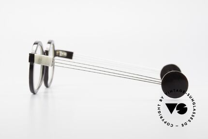 P. Klenk String 027 Echthornbrille Panto Vintage, ungetragenes vintage EINZELSTÜCK aus dem Jahre 1992, Passend für Herren und Damen