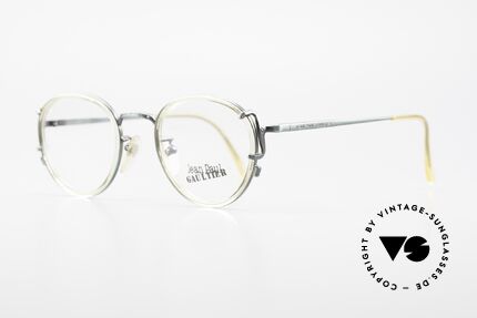 Jean Paul Gaultier 55-3271 JPG Panto 90er Designerbrille, Rahmen-Komponenten elegant aufeinander abgestimmt, Passend für Herren und Damen