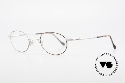 Bugatti 23547 90er Titanium Brillenfassung, ergonomische Bügelform für höchsten Tragekomfort, Passend für Herren und Damen