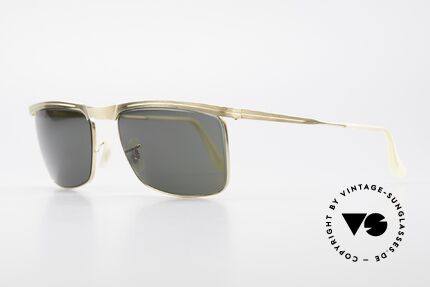 Ray Ban Signet Forerunner USA Original Sonnenbrille B&L, vergoldet; Bausch&Lomb B&L Mineralgläser!, Passend für Herren