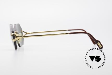 Cartier Rimless Octag - M Achteckige Luxus Sonnenbrille, Customized = ein Einzelstück von unserem Optiker!, Passend für Herren und Damen