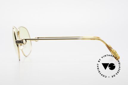 Cartier Panthere G.M. - XL Gelbe Gläser Mit Bvlgari Etui, teure Luxus-Sonnenbrille in X-LARGE Größe 63-16, 140, Passend für Herren und Damen
