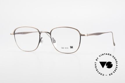 Miyake Design Studio IM404 Insider Brille All Titan 90er, interessante vintage ALL TITAN-Brille von 1993, Passend für Herren und Damen