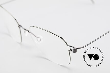 Lindberg Santi Air Titan Rim Klassische Titan Herrenbrille, ungetragenes Designerstück + orig. Lindberg Magnet-Etui, Passend für Herren
