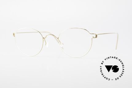 Lindberg Matt Air Titan Rim Panto Titanium Brille Unisex, LINDBERG Air Titanium Rim Brille in Größe 44-22, 145, Passend für Herren und Damen