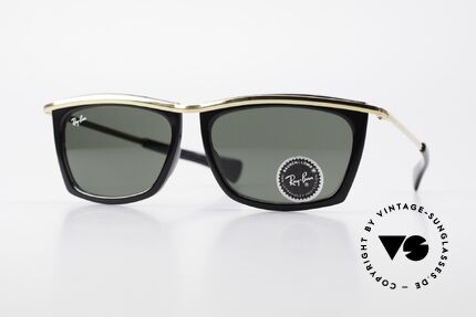 Ray Ban Olympian II Sonnenbrille 80er Eckig, Unisex-Modell der RAY-BAN Olympian Collection, Passend für Herren und Damen