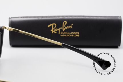 Ray Ban Olympian II Sonnenbrille 80er Eckig, original Name: RB Olympian II, L1004, 56-16, G15, Passend für Herren und Damen