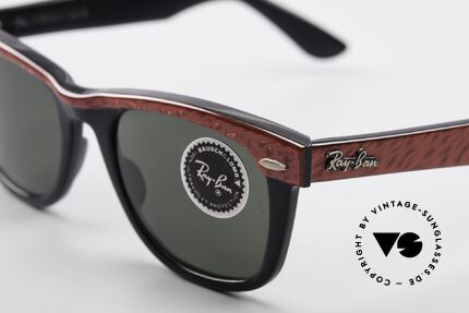 Ray Ban Wayfarer XS Kleine B&L USA Sonnenbrille, mit legendären B&L G15 Qualitätsgläser; 100% UV, Passend für Herren und Damen
