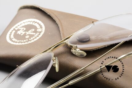 Ray Ban Balfast 810 Gold Doublé Vintage Brille Alt, ungetragen (wie alle unsere vintage Ray Ban Brillen), Passend für Herren