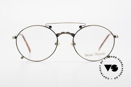 Beau Monde Knightsbridge Alte Vintage Brille 90er Insider, französische Name sagt alles 'Beau Monde' = schöne Welt, Passend für Herren und Damen
