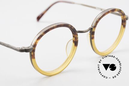 Beau Monde Rhodes Runde Alte Vintage Brille 90er, Rahmen mit viel Liebe zum Detail; aufwändige Gravuren, Passend für Herren und Damen