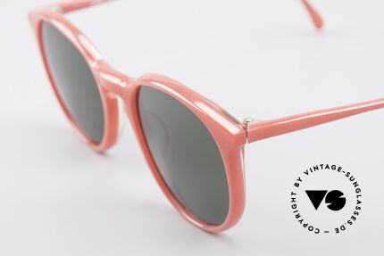 Alain Mikli 901 / 086 Panto Sonnenbrille Red Pearl, dunkelgrüne Gläser (100% UV); S-M Größe (125mm), Passend für Herren und Damen
