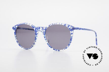 Alain Mikli 901 / 323 80er Panto Brille Kristall Blau, elegante ALAIN MIKLI Paris Designer-Sonnenbrille, Passend für Herren und Damen