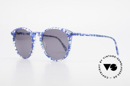 Alain Mikli 901 / 323 80er Panto Brille Kristall Blau, spektakuläres Muster in kristall / blau -netzförmig, Passend für Herren und Damen
