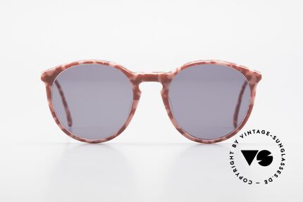 Alain Mikli 901 / 172 Sonnenbrille Rot Pink Marmor, mehr 'klassisch' geht nicht (bekannte Panto-Form), Passend für Damen