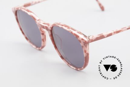 Alain Mikli 901 / 172 Sonnenbrille Rot Pink Marmor, graue Gläser (100% UV) und in S - M Größe (125mm), Passend für Damen
