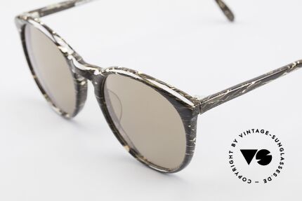Alain Mikli 901 / 429 80er Brille Braun Marmoriert, braune Gläser (100% UV); in SMALL Größe (121mm), Passend für Herren und Damen