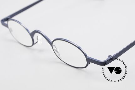 Theo Belgium Brave Ovale Vintage DesignerBrille, wirklich außergewöhnliche Fassung; ein Kunstobjekt, Passend für Herren und Damen