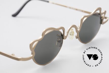 Theo Belgium Tortelini Spaghetti Sonnenbrille 90er, ungetragenes Theo-Einzelstück für die, die sich trauen!, Passend für Damen