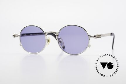 Jean Paul Gaultier 56-4178 Runde Industrial Vintage Brille, runde Jean Paul Gaultier Designer-Luxusbrille von 1996, Passend für Herren