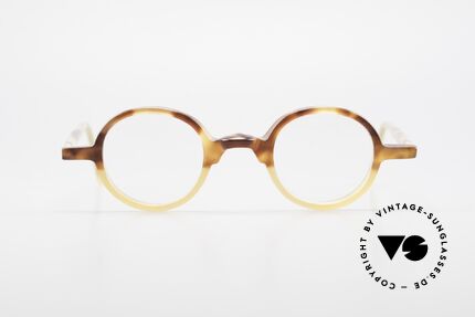 Anne Et Valentin Albert Runde Alte 80er Vintage Brille, das Ehepaar Anne (Künstlerin) und Valentin (Optiker), Passend für Herren und Damen