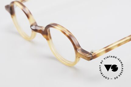 Anne Et Valentin Albert Runde Alte 80er Vintage Brille, aus Energie, Licht, Material, Linie, Kontrast und Farbe, Passend für Herren und Damen