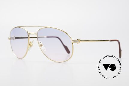 Cartier Driver Sonnengläser Babyblau Pink, sehr hochwertige Verarbeitung (Rahmen 22kt vergoldet), Passend für Herren