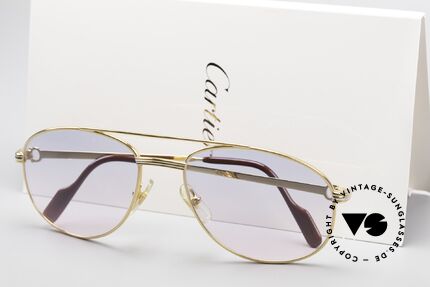 Cartier Driver Sonnengläser Babyblau Pink, Größe: medium, Passend für Herren