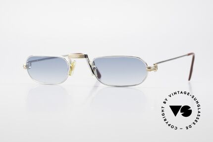 Cartier Demi Lune LC Platin Luxus Lesebrille 1987, Demi Lune = die berühmte Luxus-Lesebrille von Cartier, Passend für Herren