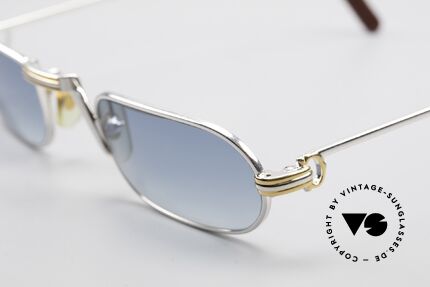 Cartier Demi Lune LC Platin Luxus Lesebrille 1987, 2. hand Modell; neuwertiger Zustand mit CHANEL Etui!, Passend für Herren