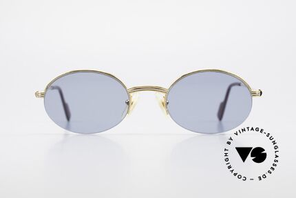 Cartier Manhattan Ovale Luxus Sonnenbrille 90er, Modell aus der Cartier 'Semi-Rimless' Collection, Passend für Herren und Damen