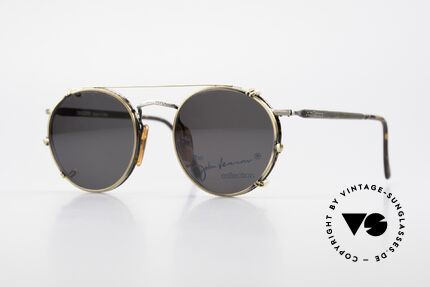 John Lennon - Imagine Pantobrille mit Sonnen Clip, vintage Brille der original 'John Lennon Collection', Passend für Herren und Damen