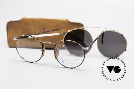 John Lennon - Imagine Pantobrille mit Sonnen Clip, 122mm Breite: KLEINE Sonnenbrille; 49mm Diagonale, Passend für Herren und Damen