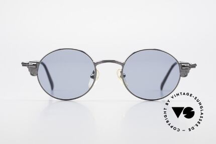 Jean Paul Gaultier 58-4174 Pistolen Sonnenbrille Panto, Bügelansätze sind geformt wie eine Pistole / Revolver, Passend für Herren