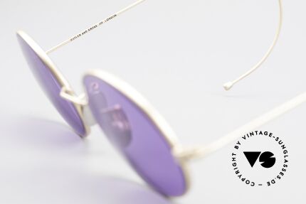 Cutler And Gross 0410 Ovale Sportbügel Sonnenbrille, KEINE Retrobrille, sondern ein 20 Jahre altes Original!, Passend für Herren und Damen