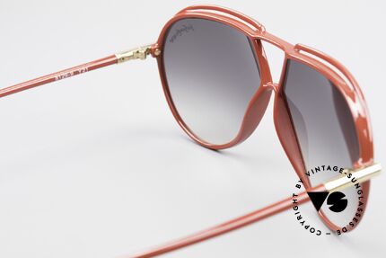 Yves Saint Laurent 8129 Y21 70er Aviator Sonnenbrille, Kolorierung in weinrot/gold (für Damen und Herren), Passend für Herren und Damen
