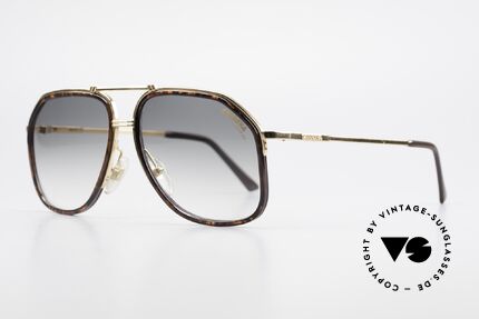 Carrera 5370 Vintage Sonnenbrille Klassisch, Metallfassung im Halbrahmendesign mit Acetat-Ringen, Passend für Herren