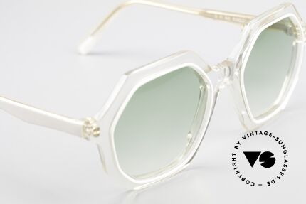 Sonia Rykiel SR46 444 Achteckige Sonnenbrille 70er, ungetragenes Designerstück (verkörpert Individualität), Passend für Damen